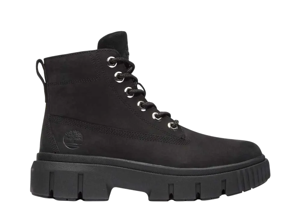 ティンバーランド ウィメンズ グレイフィールド ミッド レースアップ ブーツ "ブラック"