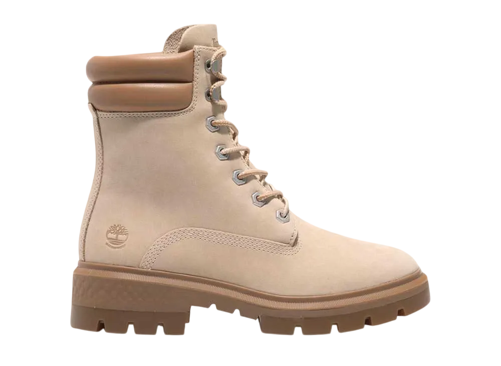 ティンバーランド ウィメンズ コルチナ バレー ミッド レースアップ ウォータープルーフ ブーツ "ライトベージュ"