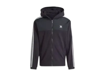 adidas Adicolor Three Stripes Teddy Fleece Hoodie "Black"