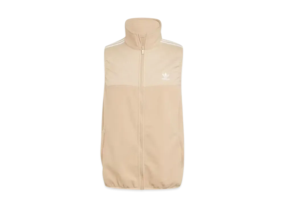 adidas Adicolor Three Stripes Micro Fleece Vest "Magic Beige"