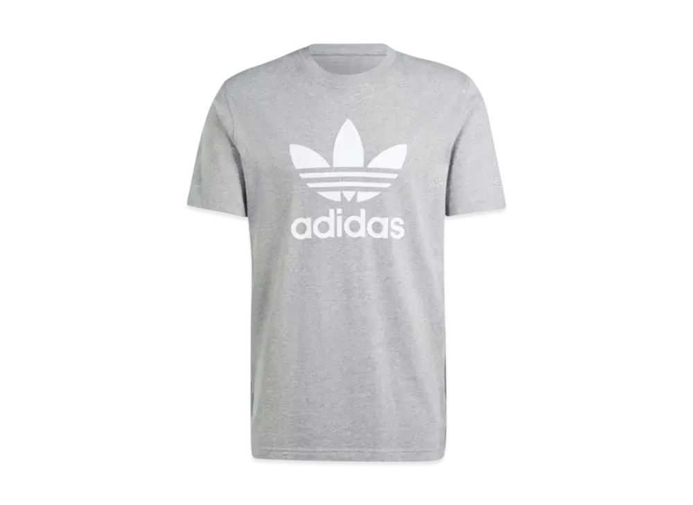 adidas Adicolor Trefoil Short Sleeve T-Shirt "Medium Grey Heather"