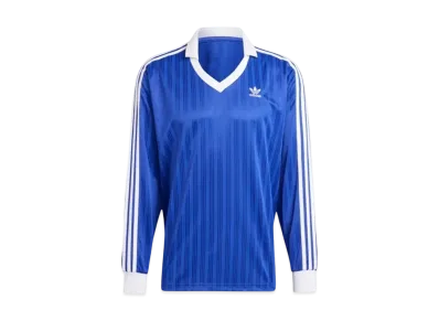 adidas Adicolor Pique Soccer Long Sleeve T-Shirt "Semi Lucid Blue"