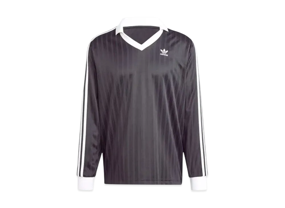 adidas Adicolor Pique Soccer Long Sleeve T-Shirt "Black"