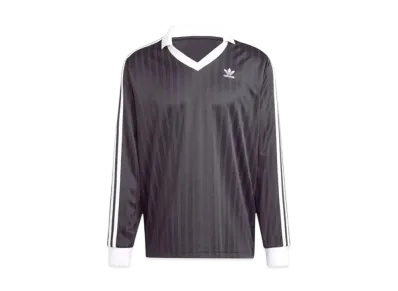 adidas Adicolor Pique Soccer Long Sleeve T-Shirt "Black"