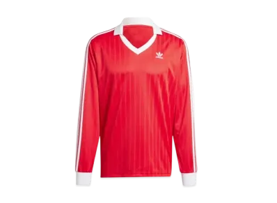 adidas Adicolor Pique Soccer Long Sleeve T-Shirt "Better Scarlet"