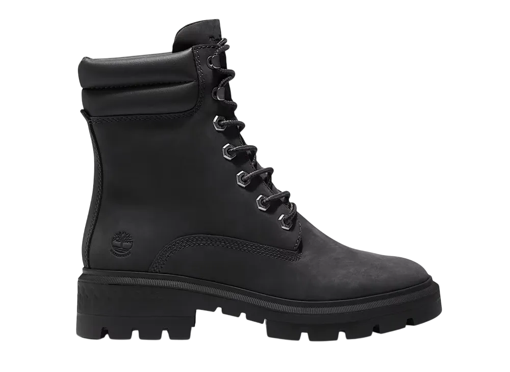 ティンバーランド ウィメンズ コルチナ バレー ミッド レースアップ ウォータープルーフ ブーツ "ブラック"