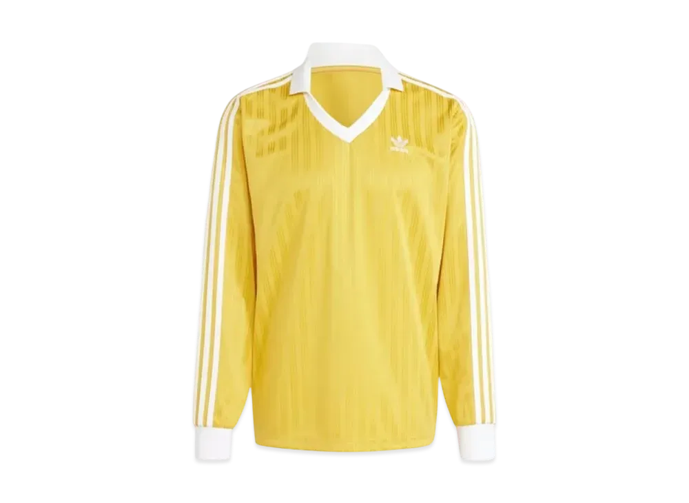 adidas Adicolor Pique Soccer Long Sleeve T-Shirt "Preloved Yellow"