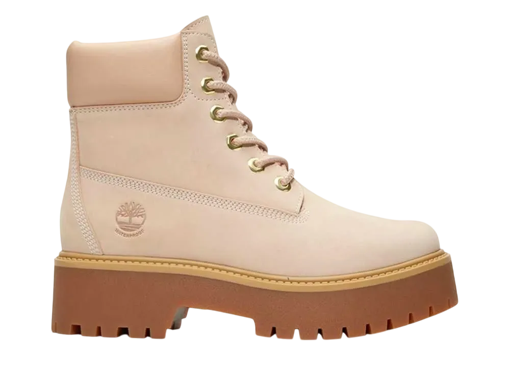ティンバーランド ウィメンズ ストーン ストリート 6インチ ウォータープルーフ ブーツ "ライトベージュ"