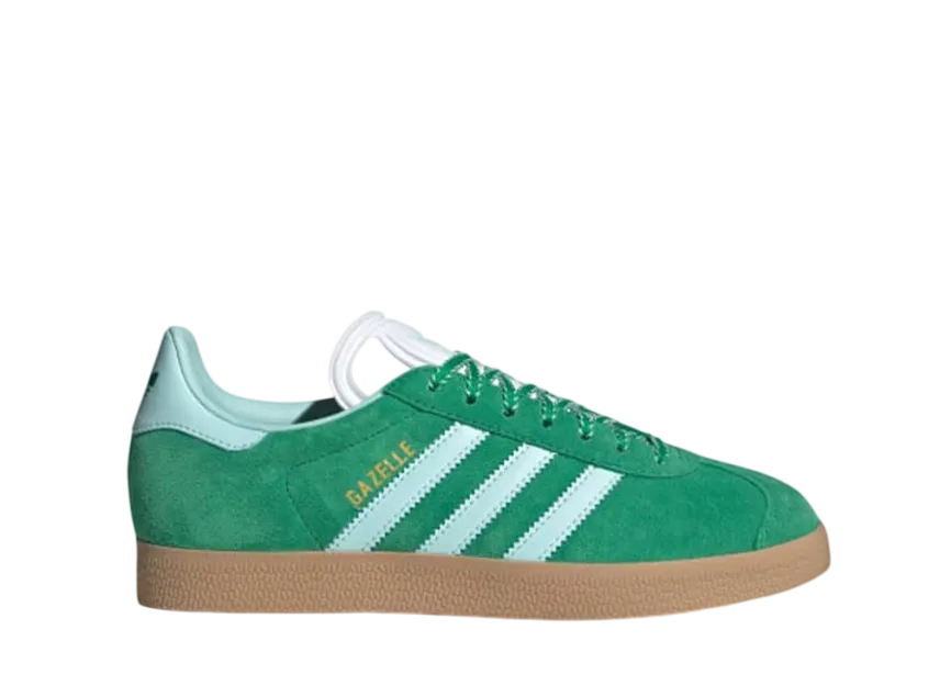 adidas Women's Gazelle "Green/Semi Flash Aqua/Gold Metallic" JH7218 | SNKRDUNK adidas Women's Gazelle "Green/Semi Flash Aqua/Gold Metallic" JH7218 | SNKRDUNK
