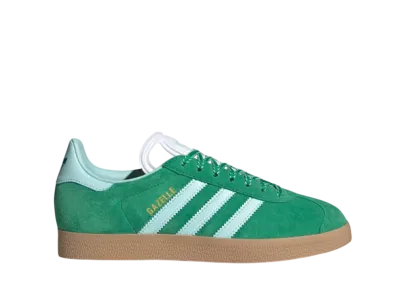 adidas Women's Gazelle "Green/Semi Flash Aqua/Gold Metallic"
