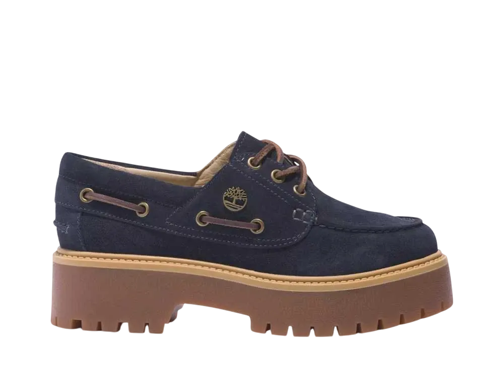 ティンバーランド ウィメンズ ストーン ストリート ボートシューズ "ダークブルー"