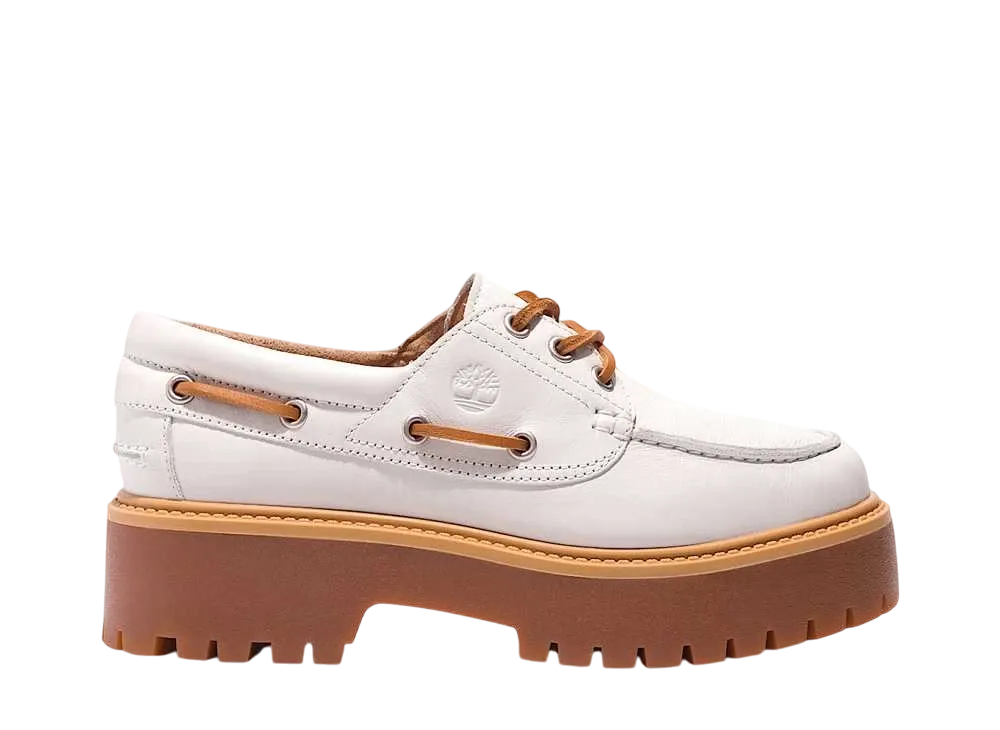 ティンバーランド ウィメンズ ストーン ストリート ボート シューズ "ホワイト"