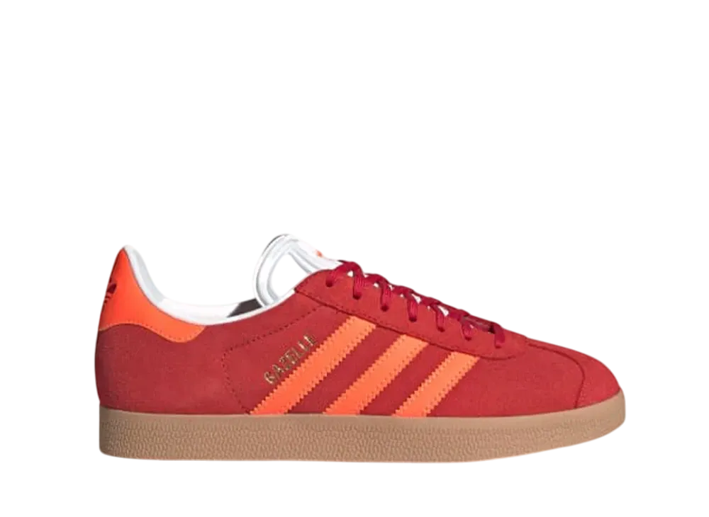 アディダスオリジナルス ウィメンズ ガゼル "レッド/ソーラーオレンジ/オフホワイト"