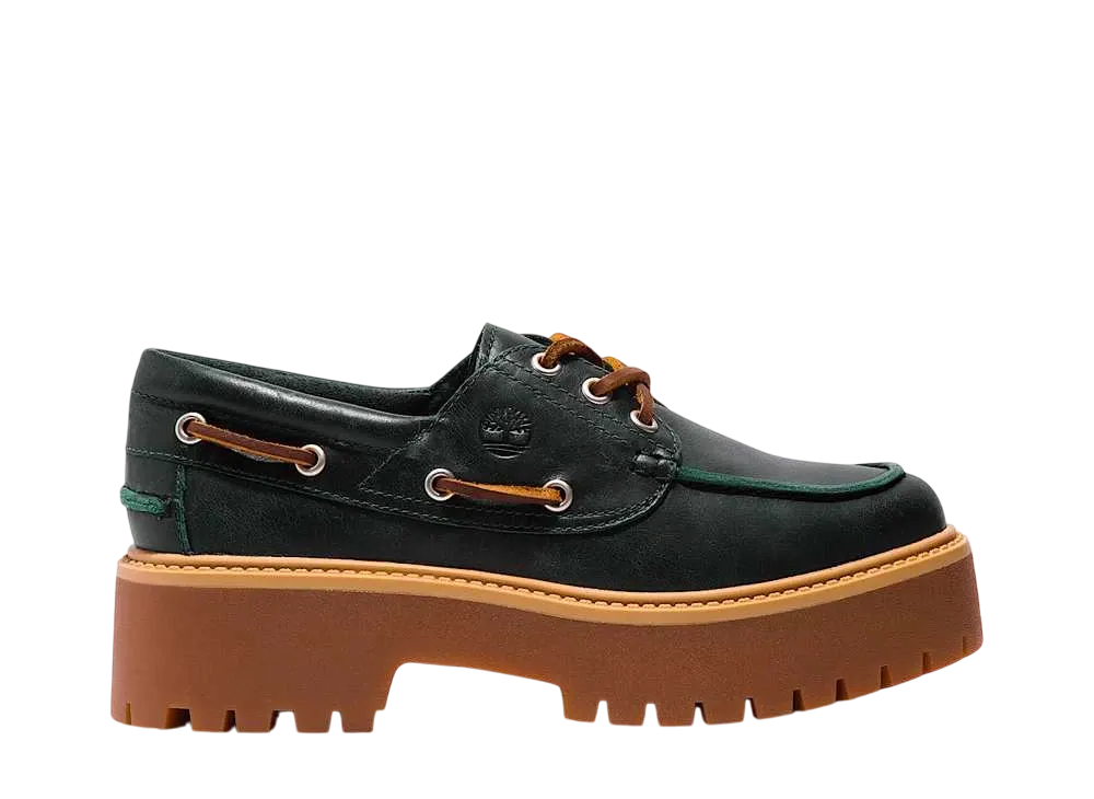 Timberland Women's Stone Street Boat Shoes " Dark Green"