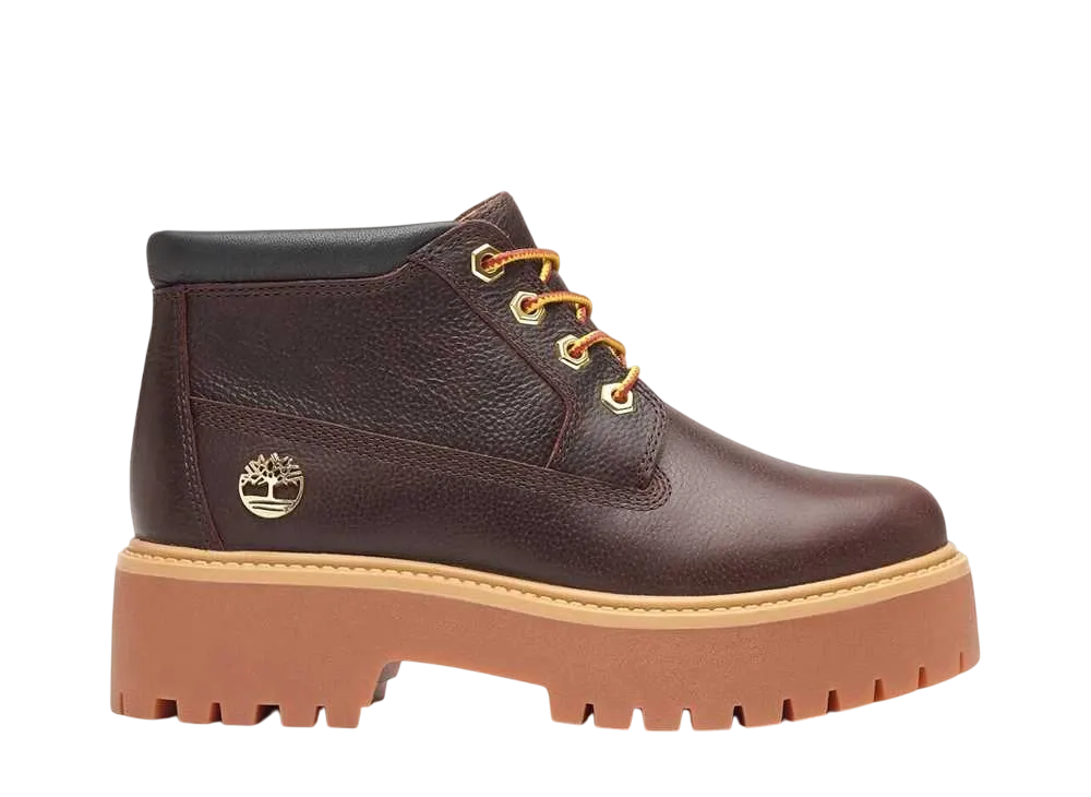 ティンバーランド ウィメンズ ストーン ストリート ミッド レースアップ ウォータープルーフ ブーツ "エスプレッソ"