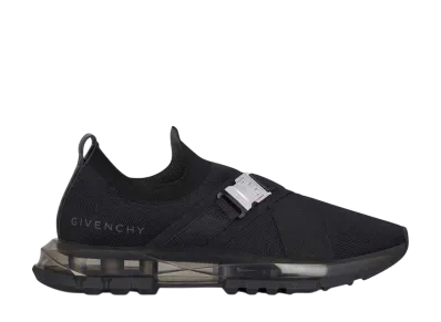GIVENCHY Spectre Sneakers In Knit With 2G Buckle "Black"