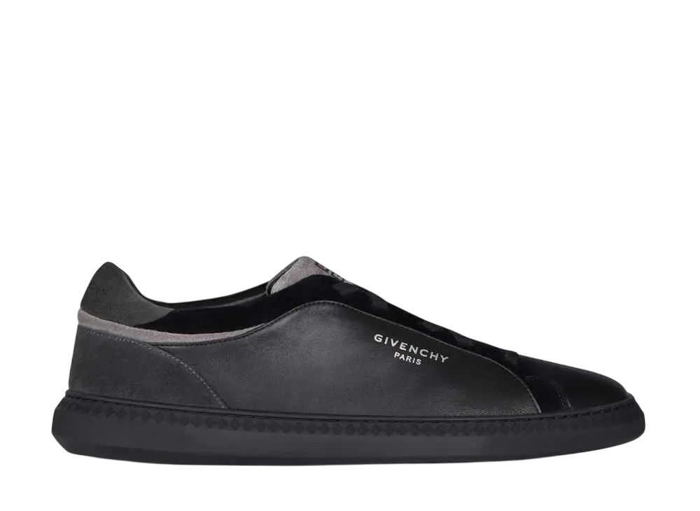 ジバンシィ Gセット レザー ＆ スエード スニーカー "ブラック/グレー"