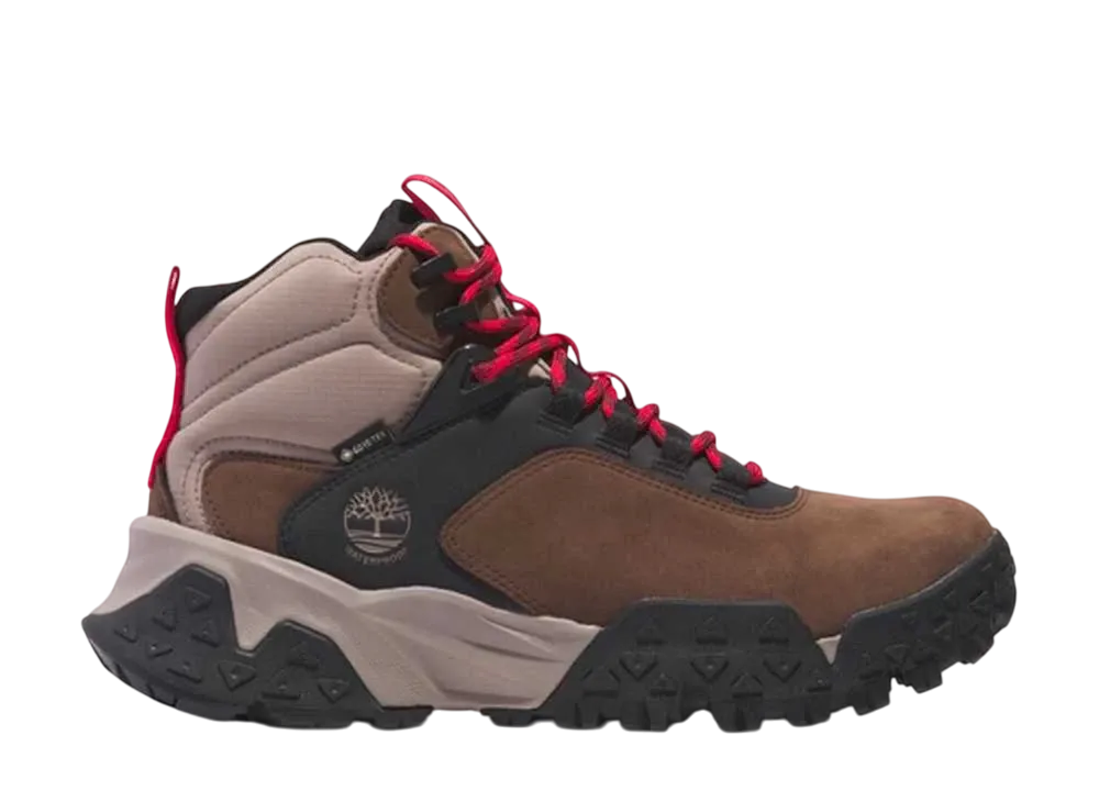 ティンバーランド モーション スクランブル ミッド レースアップ ゴアテックス ハイキング ブーツ "ダークブラウン"