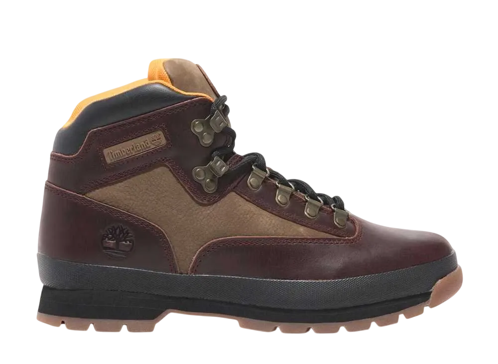 ティンバーランド ミッド レースアップ ユーロハイカー "バーガンディー"