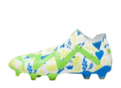 Puma Future Ultimate NJR FG/AG "Puma White/Racing Blue/Lemon Meringue/Parakeet Green"