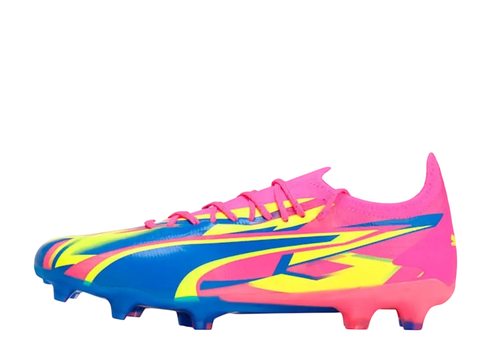 プーマ ウルトラ アルティメット エナジー FG/AG "ルミナスピンク/ウルトラブルー/イエローアラート"