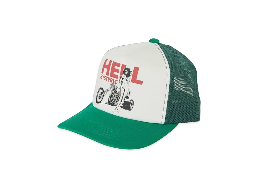 HYSTERIC GLAMOUR Hell Hysteric Mesh Cap "Green"
