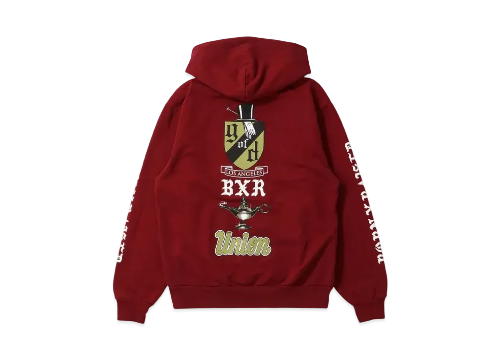 UNION x Born x Raised Gents Of Desire Seal Hoodie "Burgandy"