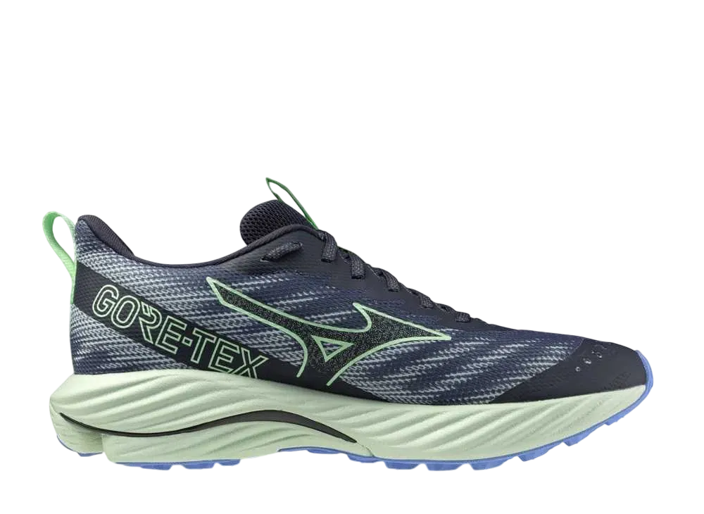 ミズノ ウエーブライダー ゴアテックス2 "グレー/ミントグリーン/ブルー"