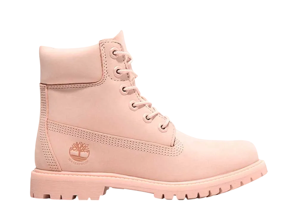 Timberland Women's Premium 6 Inch Lace Up Waterproof Boot "Light Pink"