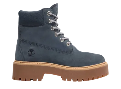 Timberland Women's Stone Street 6 Inch Lace Up Waterproof Boot "Dark Blue"