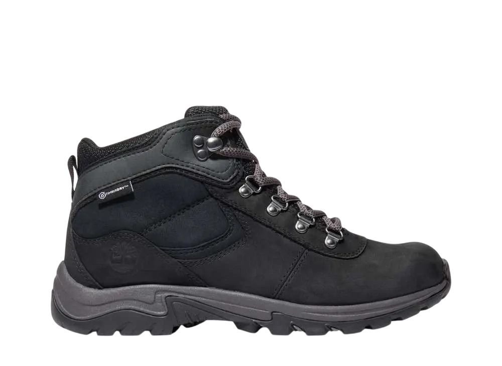 ティンバーランド ウィメンズ マウント マッドセン ミッド レースアップ ウォータープルーフ ハイキング ブーツ "ブラック"