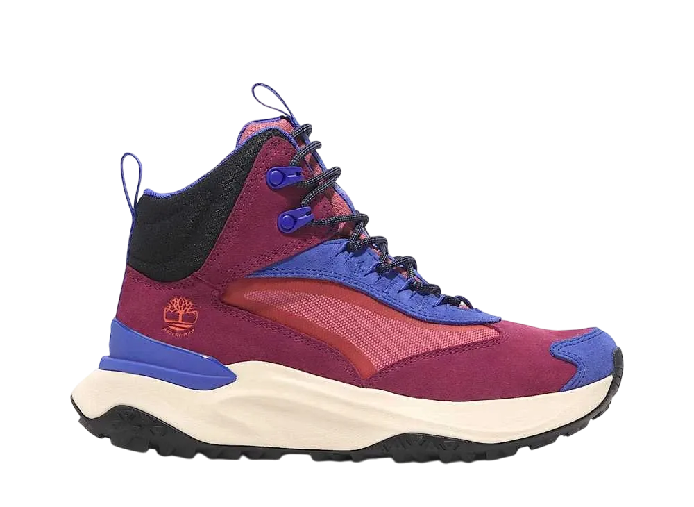 Timberland Women's Motion Access Mid Lace Up Waterproof Hiking Boot "Dark Pink"