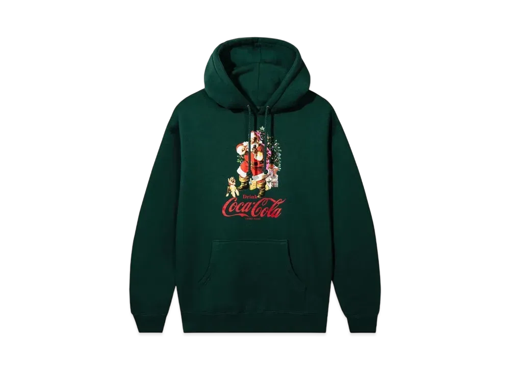 ANTI SOCIAL SOCIAL CLUB x Coca-Cola Santa Social Hoodie "Dark Green"