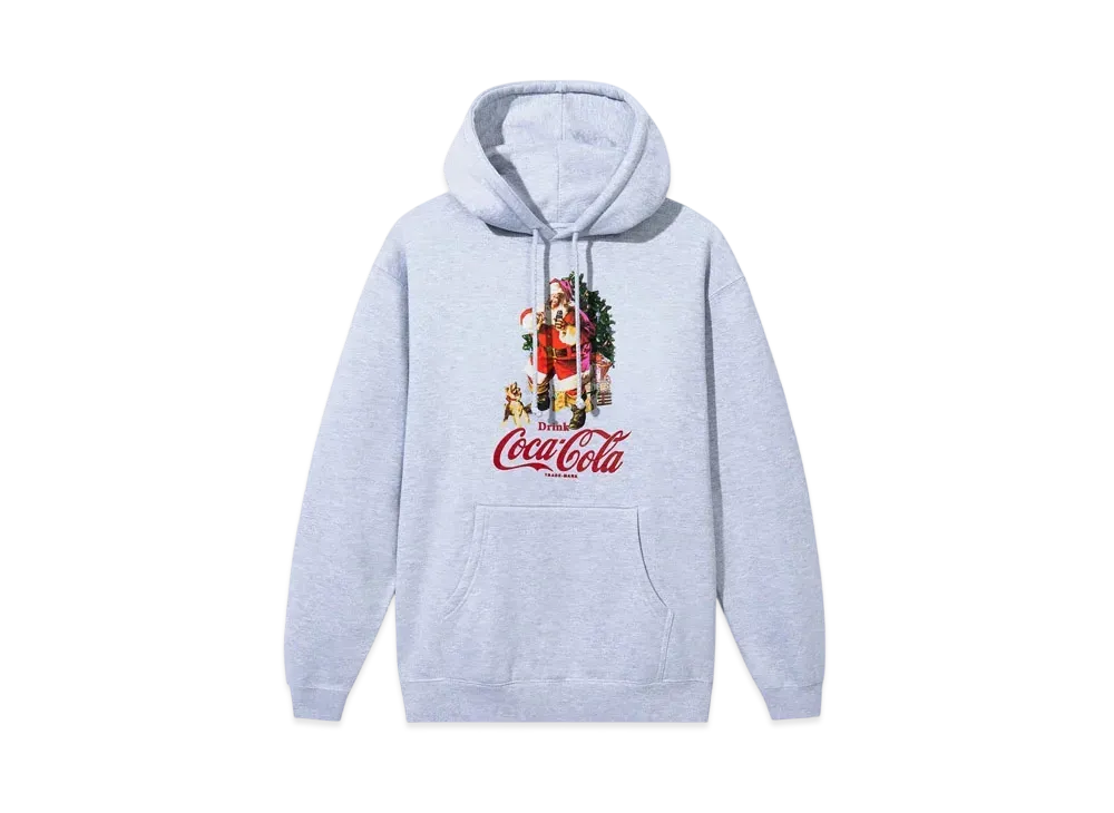 ANTI SOCIAL SOCIAL CLUB x Coca-Cola Santa Social Hoodie "Grey Heather"