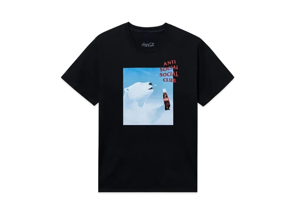 ANTI SOCIAL SOCIAL CLUB x Coca-Cola PB Snowflake Tee "Black"