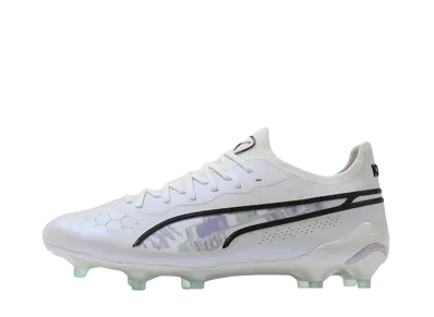 Puma Women's King Ultimate Brilliance FG/AG "Puma White/Puma Black/Spring"
