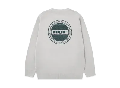 HUF Winter 24 Manhole Crew Sweater "Gray"