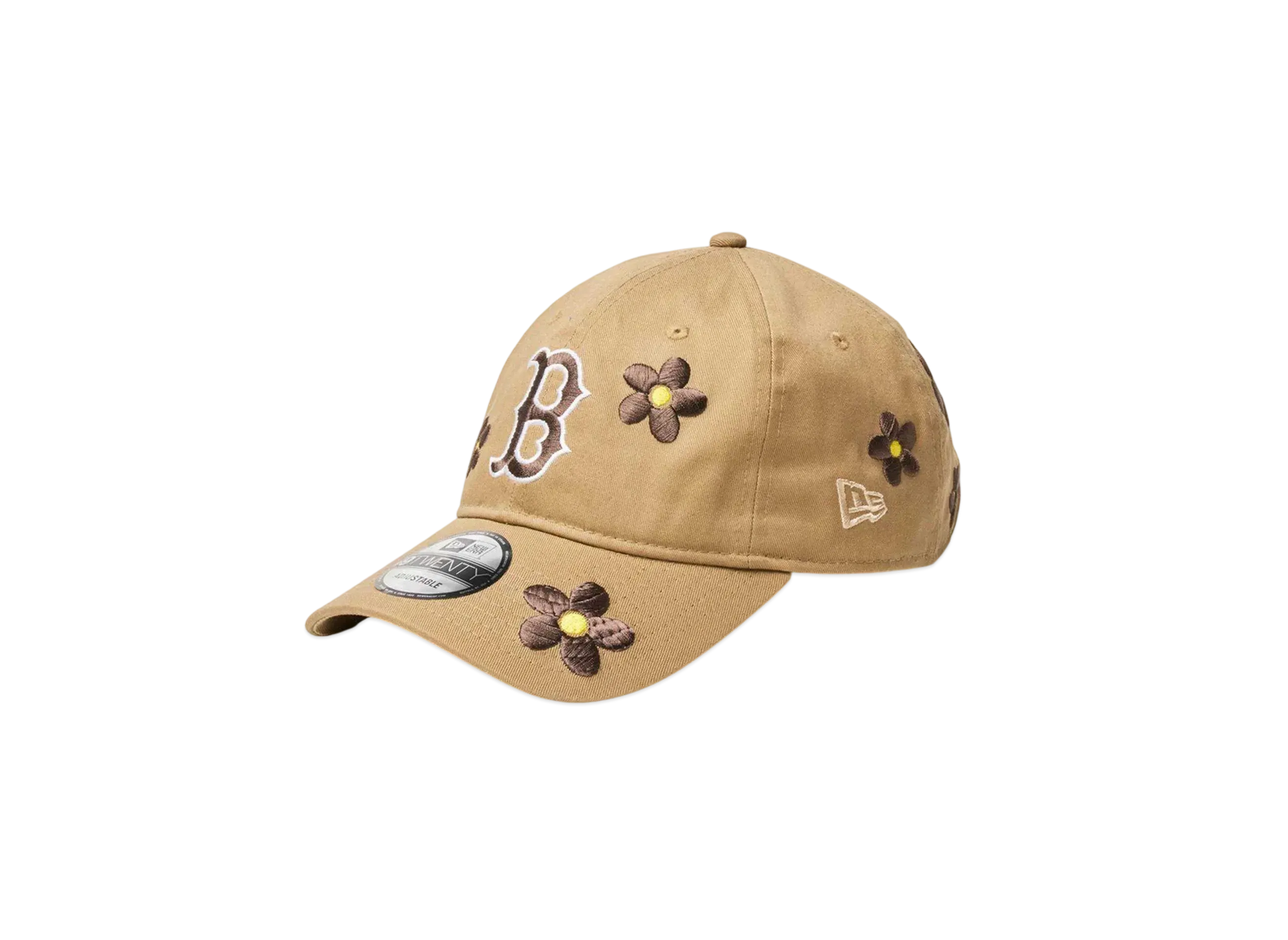 NEW ERA 9Twenty MLB Flower Embroidery Boston Red Sox "Khaki"