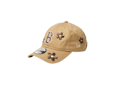 NEW ERA 9Twenty MLB Flower Embroidery Boston Red Sox "Khaki"