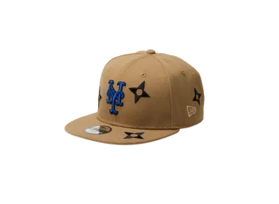 NEW ERA Youth 9Fifty MLB Flower Embroidery New York Mets "Khaki"