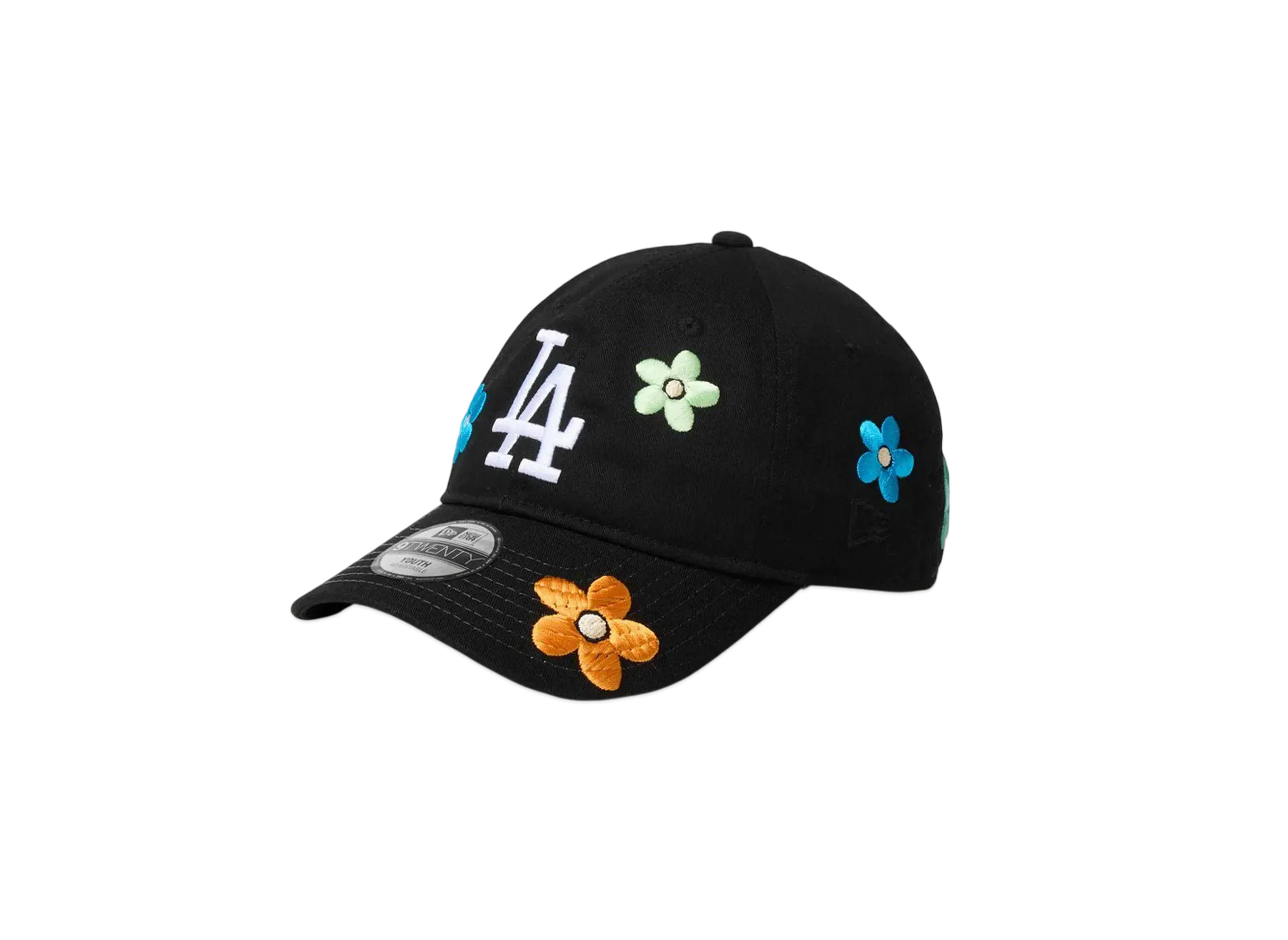 NEW ERA Youth 9Twenty MLB Flower Embroidery Los Angeles Dodgers "Black"