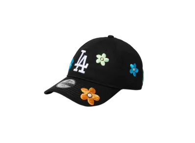 NEW ERA Youth 9Twenty MLB Flower Embroidery Los Angeles Dodgers "Black"