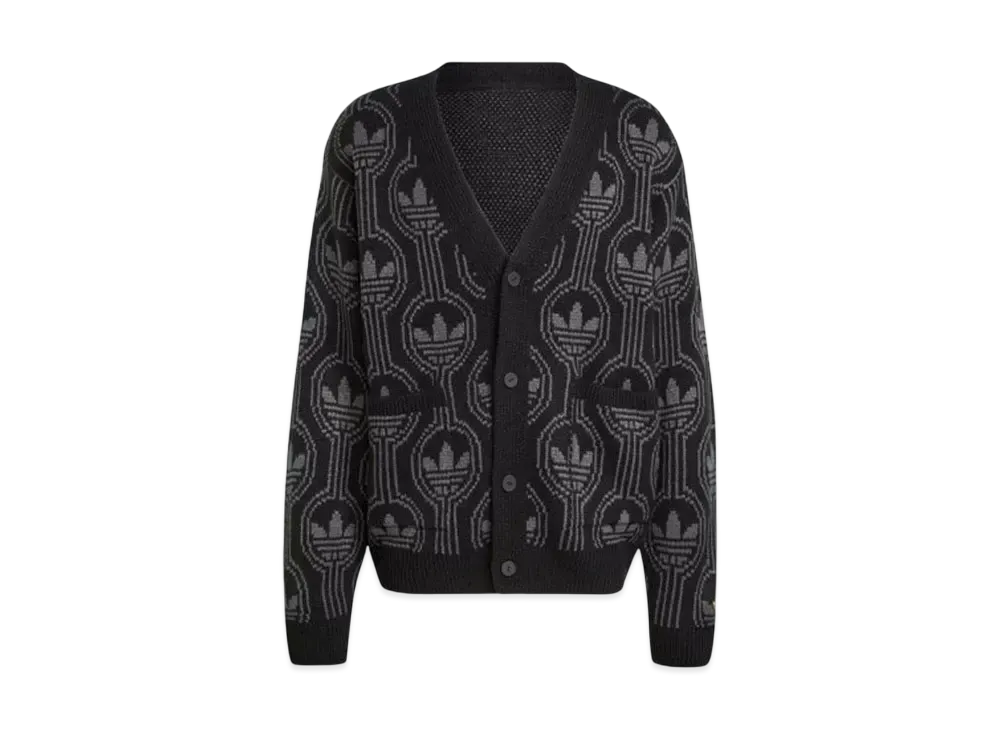 adidas Originals 70s Trefoil Cardigan "Black/Oat"