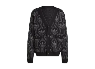 adidas Originals 70s Trefoil Cardigan "Black/Oat"