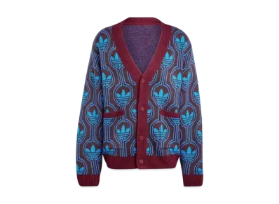 adidas Originals 70s Trefoil Cardigan "Shadow Red/Blue"