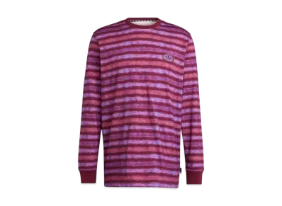 adidas Originals 90s Long Sleeve Stripe T-Shirt "Shadow Red"