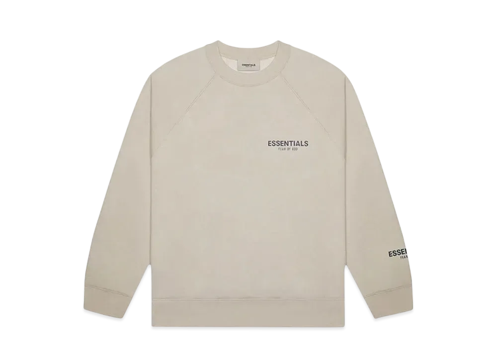 FEAR OF GOD ESSENTIALS PULLOVER CREWNECK "Tan"