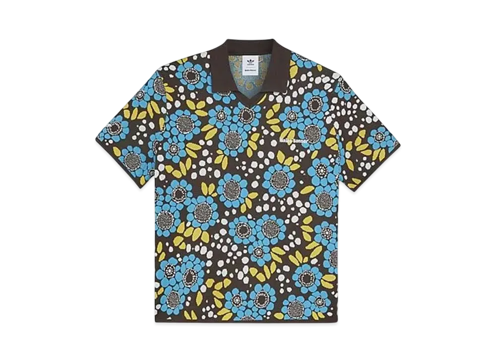 adidas Wales Bonner Knit Floral Polo Shirt "Multi"