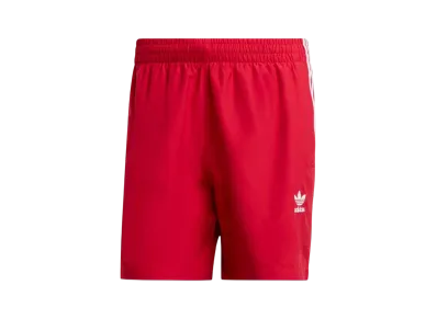 adidas Originals Adicolor Three Stripes Swim Shorts "Better Scarlet"