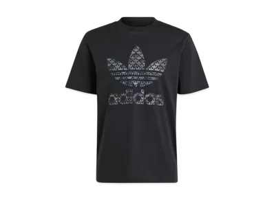 adidas Classic Monogram Graphic Short Sleeve T-Shirt "Black/Grey Five"